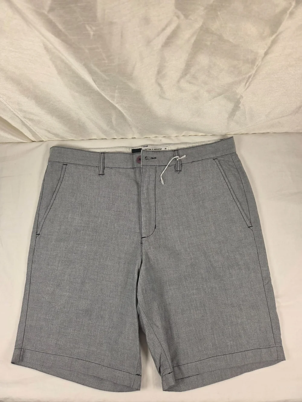 RVCA Men's Light Gray Flat-Front Shorts
